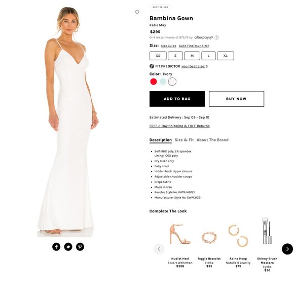 Bambina Gown Katie May (REVOLVE) NWT - Picture 3 of 7